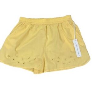 Young Fabulous & Broke nwt Sunny Yellow cotton eyelet lace detail Shorts medium